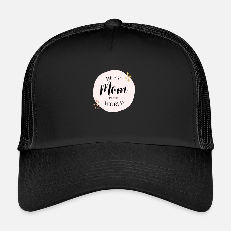 Best Mom in the World ❤ - Trucker Cap - black/black