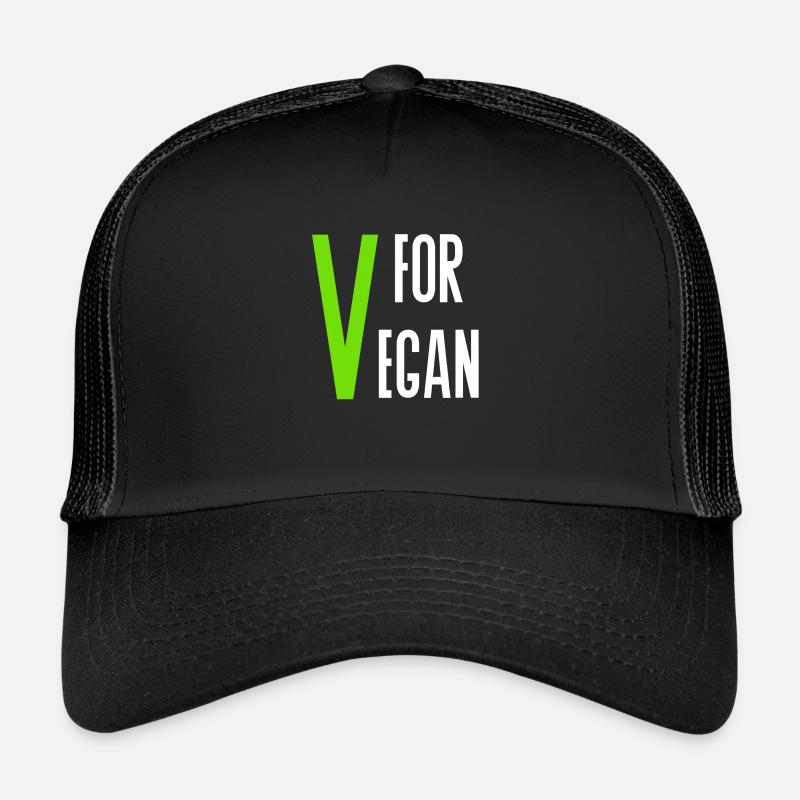 V for Vegan Casquette trucker 