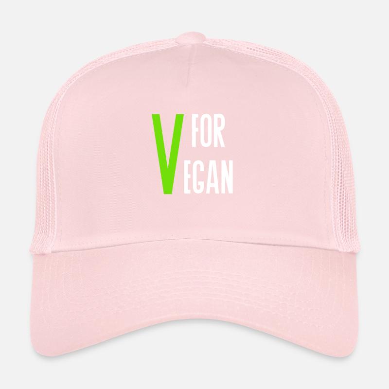 V for Vegan Casquette trucker 