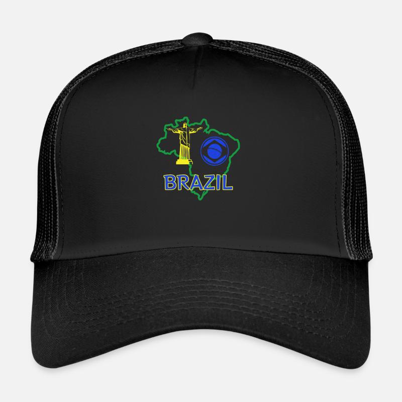 brazil - Trucker Cap - black/black