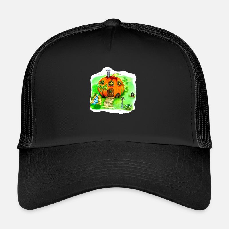 Maison de citrouille de conte de fées Casquette trucker 