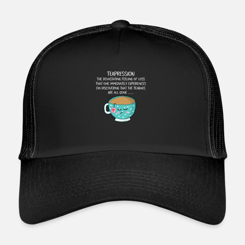 Teapression - Trucker Cap - black/black