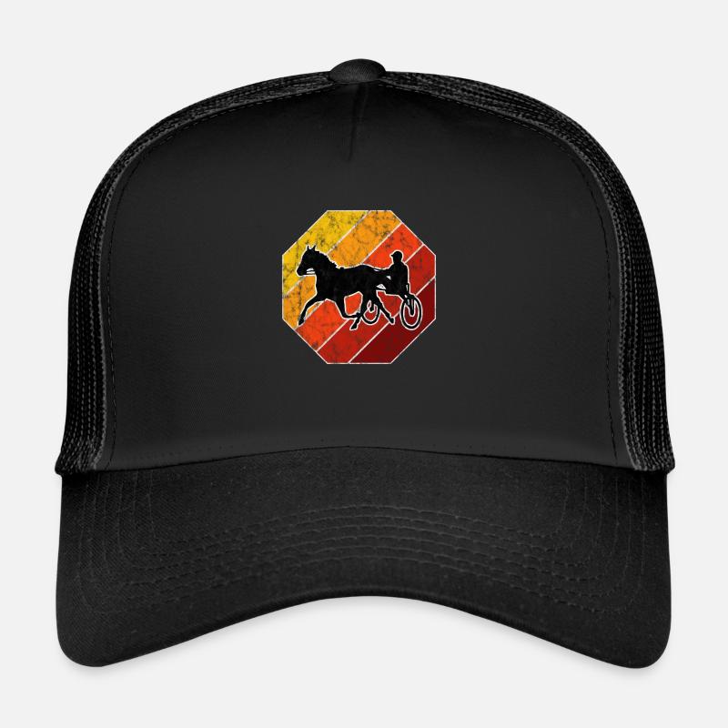 Chevaux de trot Trabrennsport Courses de chevaux Casquette trucker 