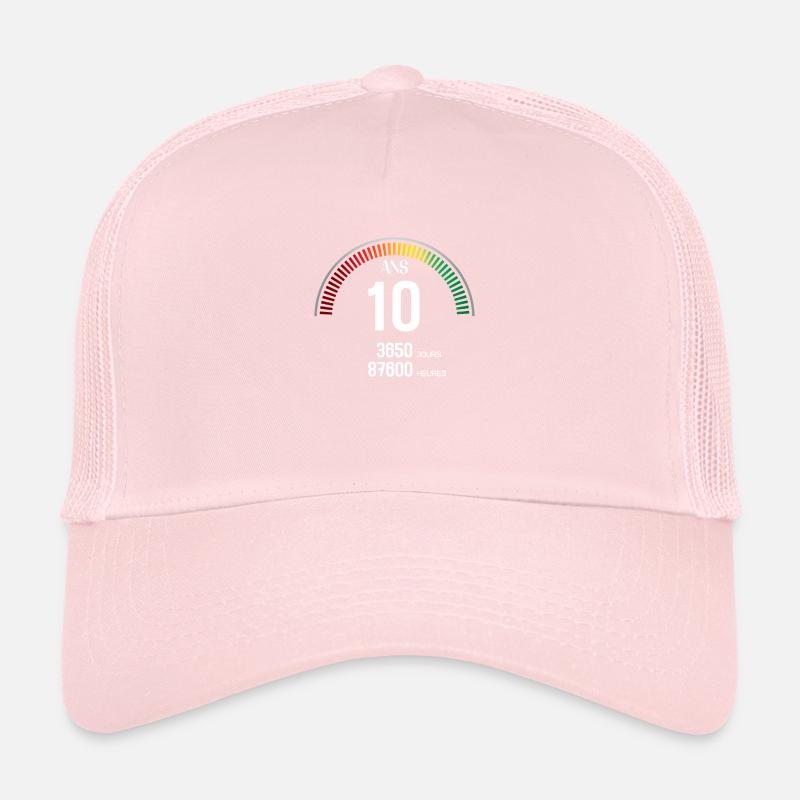 Anniversaire 10 ans Compteur Casquette trucker 