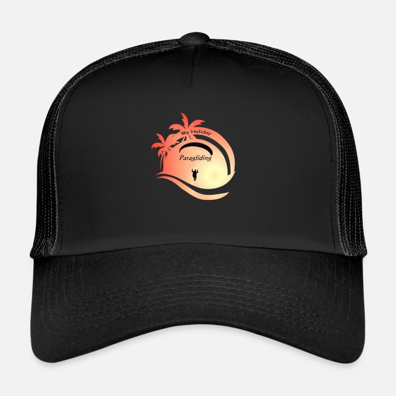 Île - Casquette trucker  - noir/noir