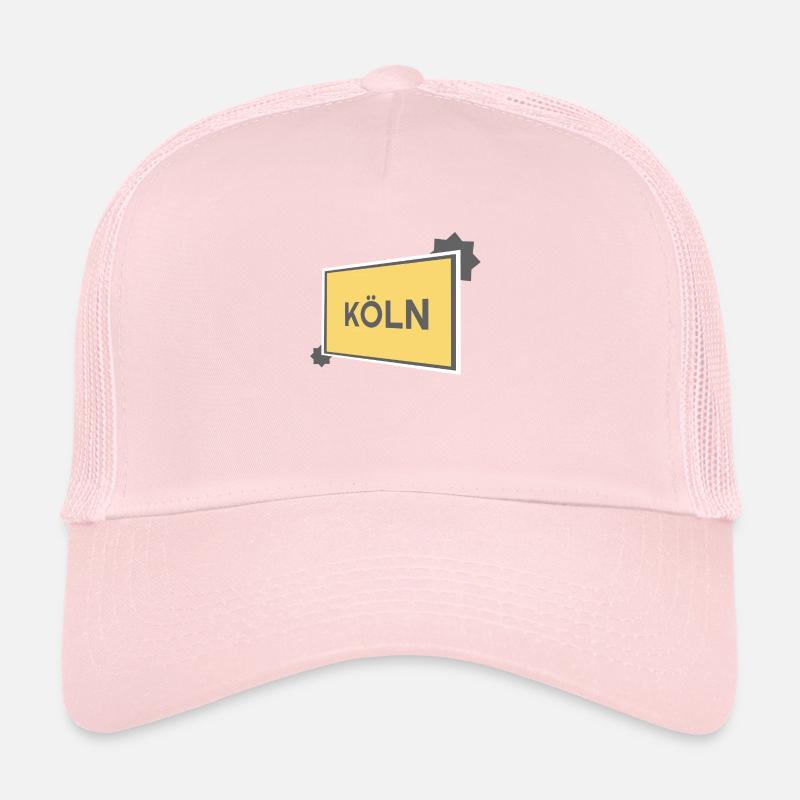 Köln Ortsschild - modern grey Trucker Cap