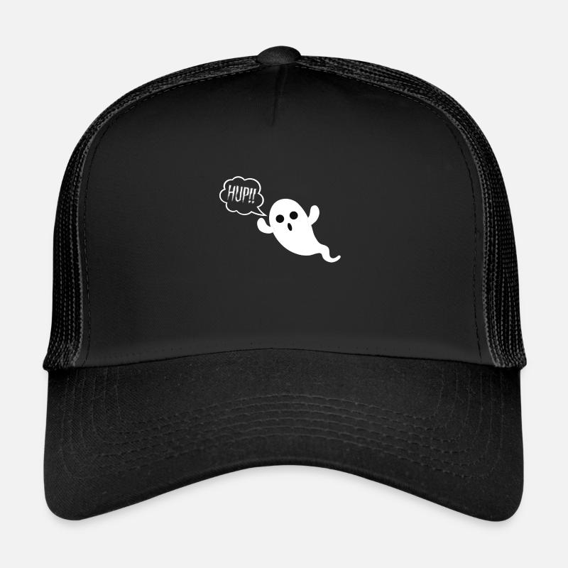 Geist Ghost Boo Hup Halloween - Casquette trucker  - noir/noir
