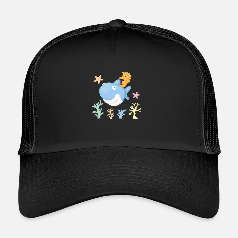 Requin hyppocampe Casquette trucker 