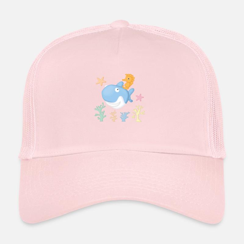 Requin hyppocampe Casquette trucker 