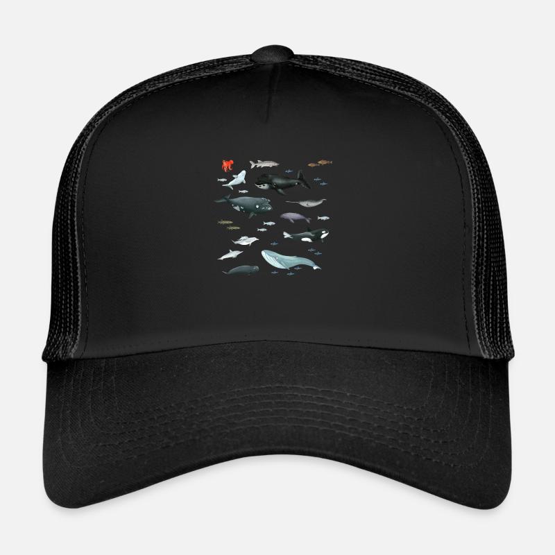 Unterwasserwelt - Trucker Cap - Schwarz/Schwarz