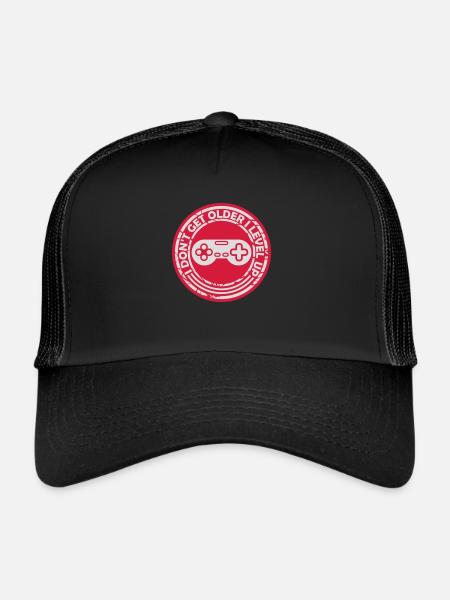 Vieillir - Casquette trucker  - noir/noir - Devant