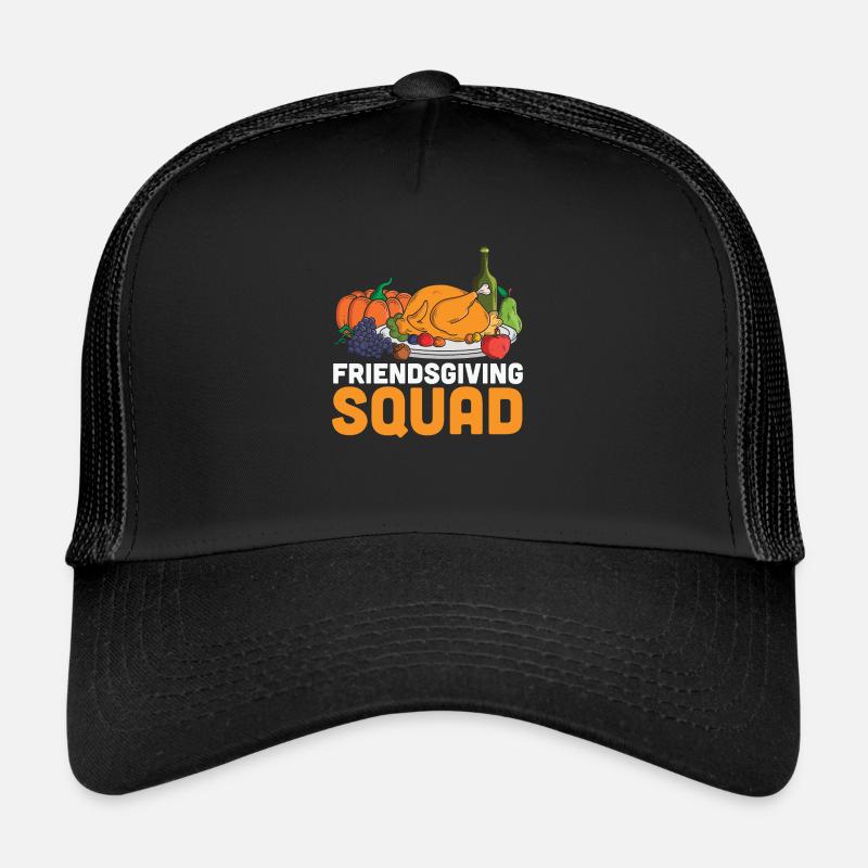 friendsgiving squad - Funny Turkey Casquette trucker 