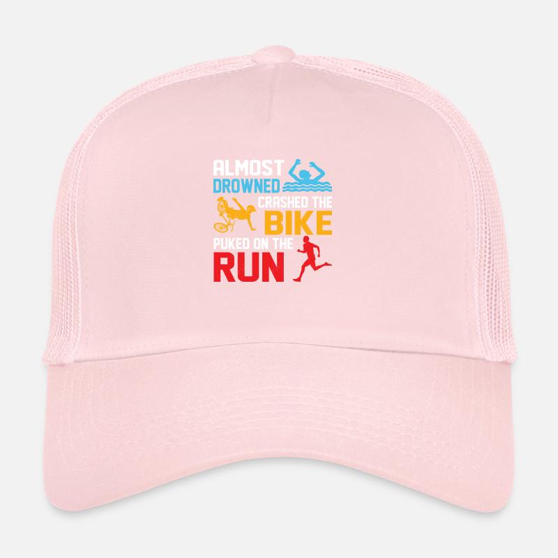 Almost drowned crashed the bike puked on run Triat Trucker Cap
