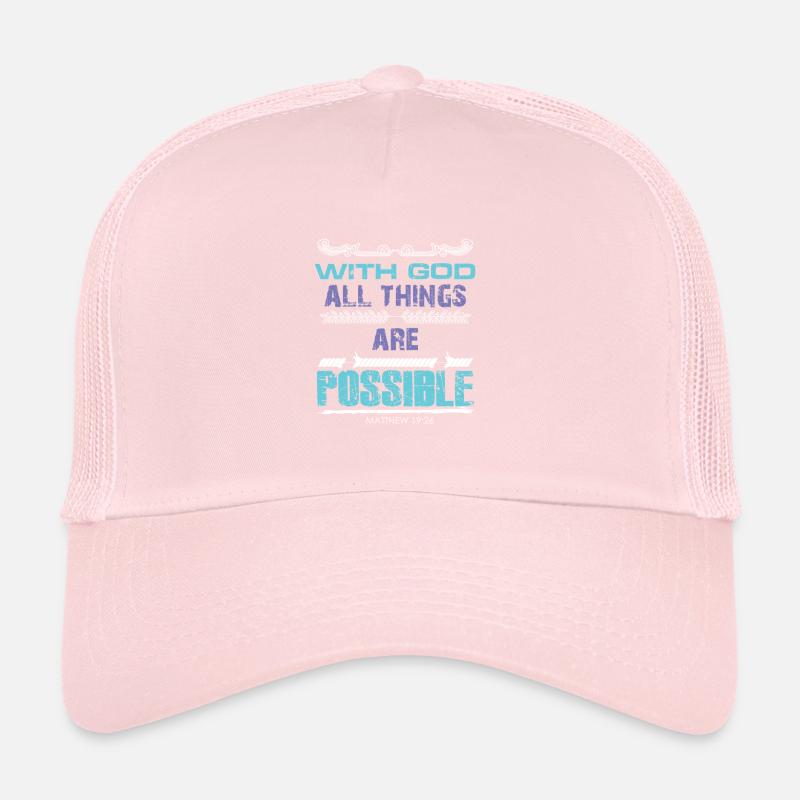 Bible God Everything Possible Trucker Cap