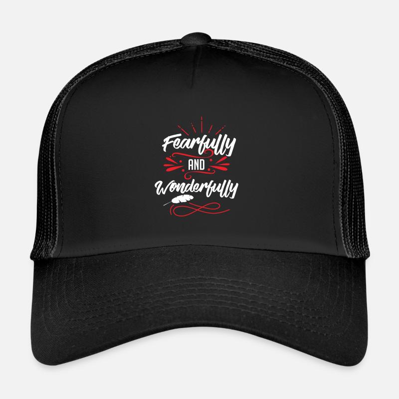 bibel spruch verse - Trucker Cap - Schwarz/Schwarz