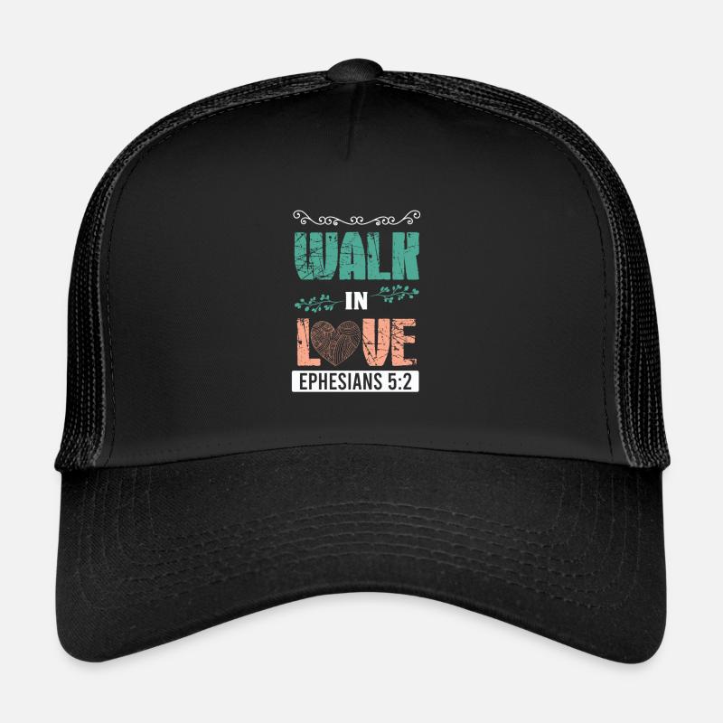 liebe spruch bibelvers Trucker Cap