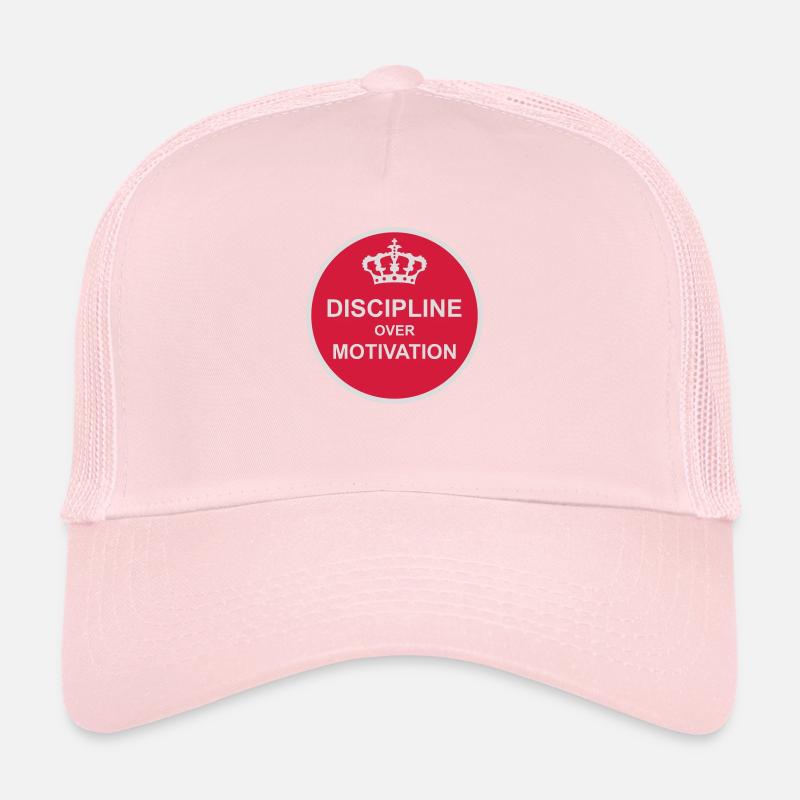 discipline over motivation Zitat Trucker Cap