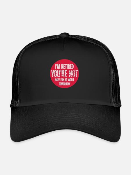 have fun at work - Trucker Cap - black/black - Front
