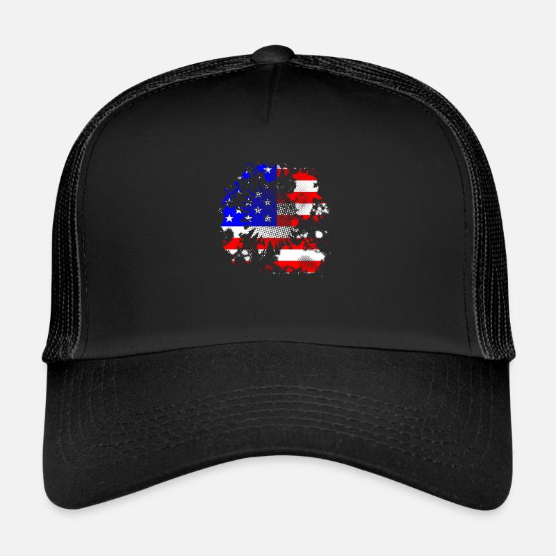 Demi-teinte Grunge USA drapeau Contexte Casquette trucker 