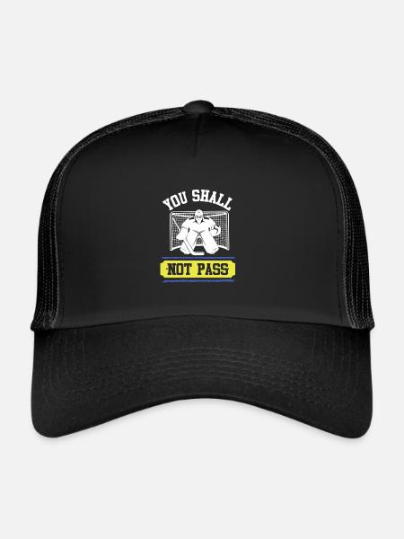 Ice Hockey Goalie - Trucker Cap - black/black - Front