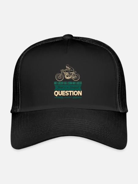 Moto Cool Dicton - Casquette trucker  - noir/noir - Devant