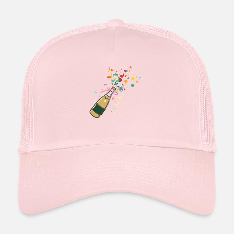 Bouteille ,musical éclat festif Casquette trucker 