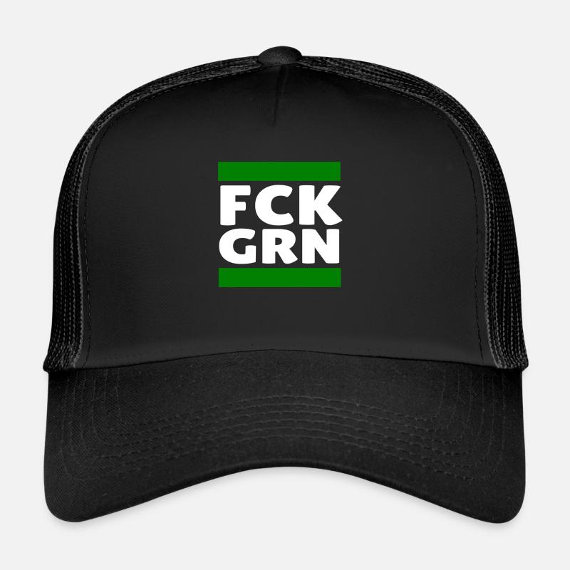 Gegen die Grünen - Trucker Cap - Schwarz/Schwarz