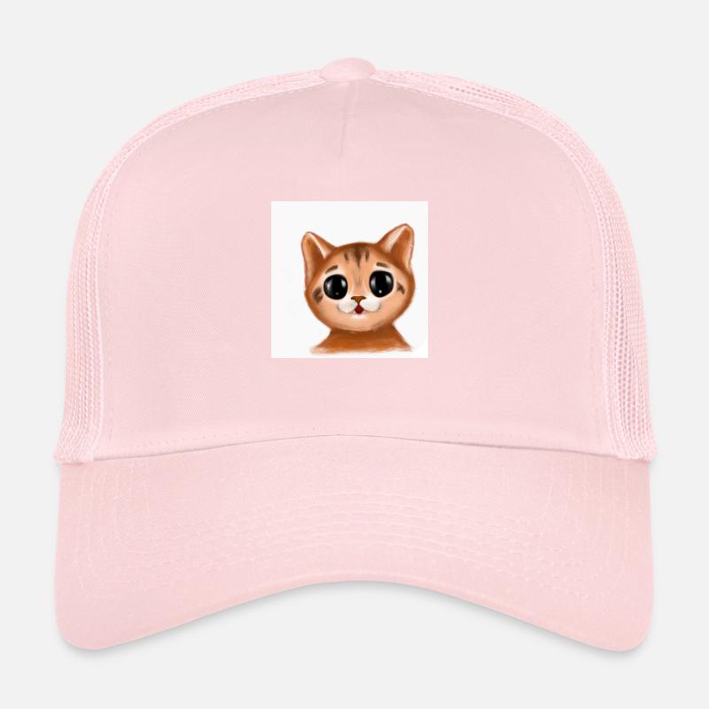 Chat dessiné Casquette trucker 