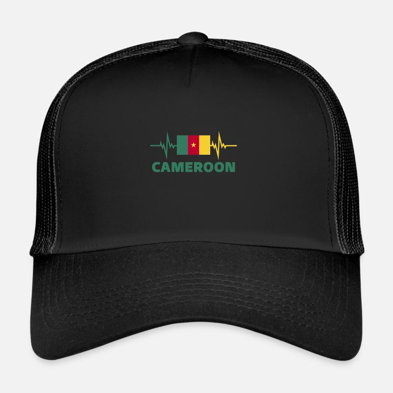Camerun Calcio 2022 battito cardiaco Camerun Cappellino sportivo