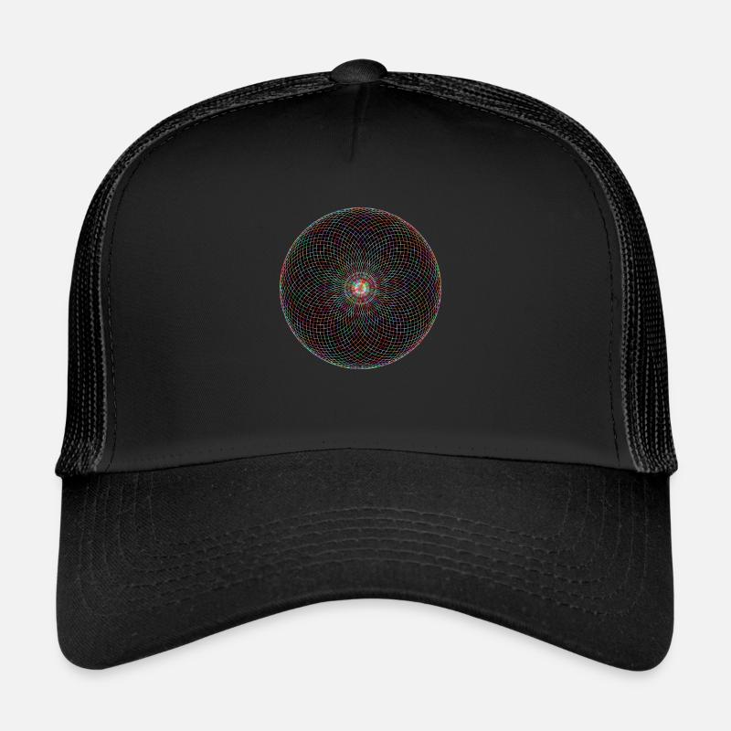 Muster - Trucker Cap - Schwarz/Schwarz