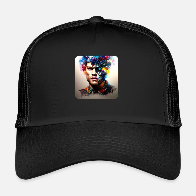 His deep rolling Trucker Cap