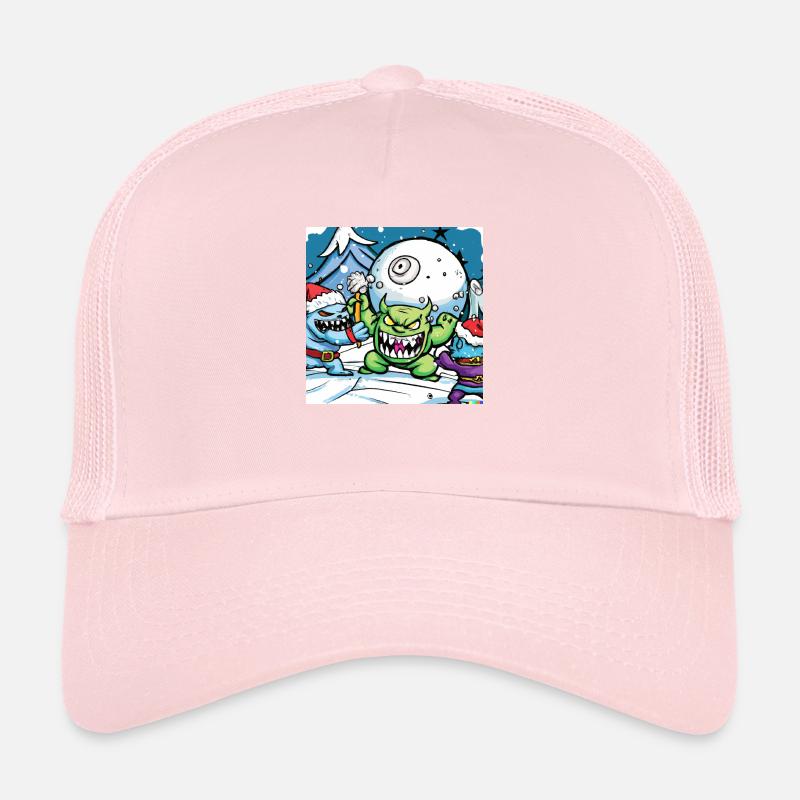Monsters also have snowball fights. Trucker Cap