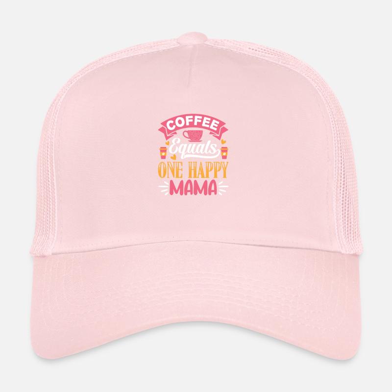 Le café équivaut à une maman heureuse Casquette trucker 