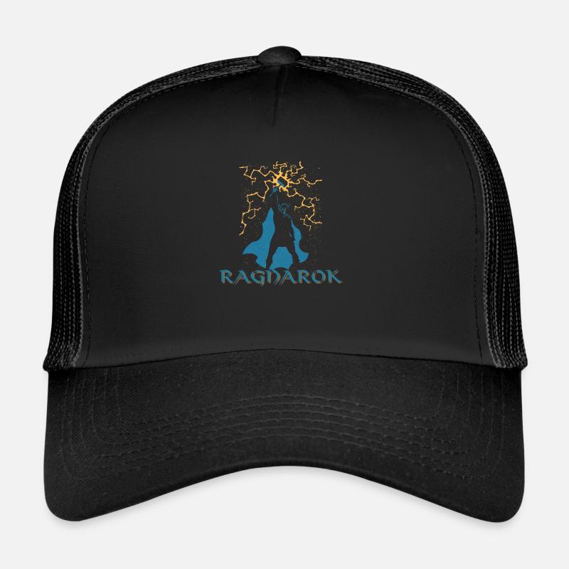 Die Legende von Ragnarok - Trucker Cap - Schwarz/Schwarz