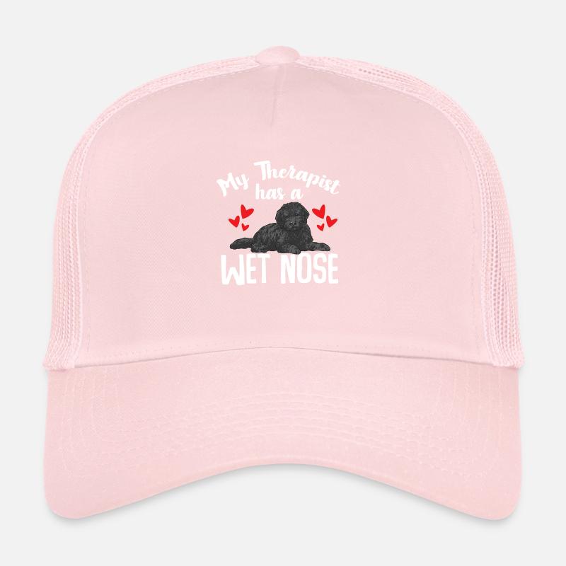 Black Goldendoodle Doodle Dog Trucker Cap