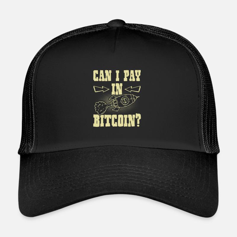 pay with bitcoin - Trucker Cap - Schwarz/Schwarz