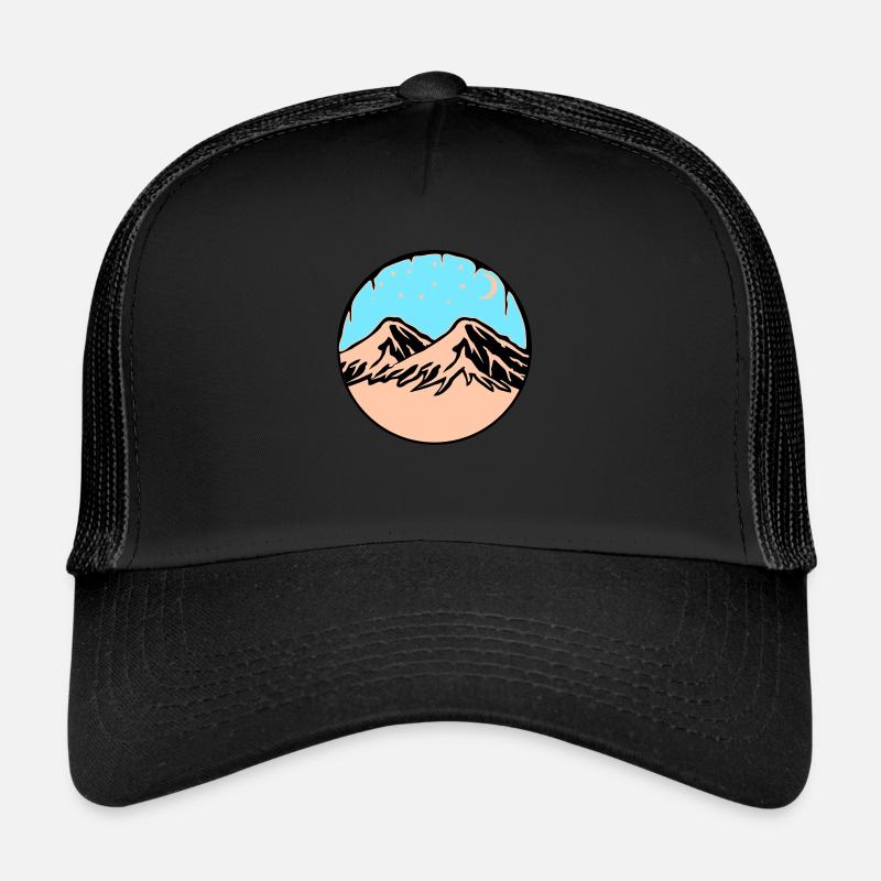 Montagnes de ciel étoilé Casquette trucker 