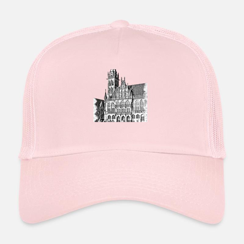 Town Hall Drawing Trucker Cap