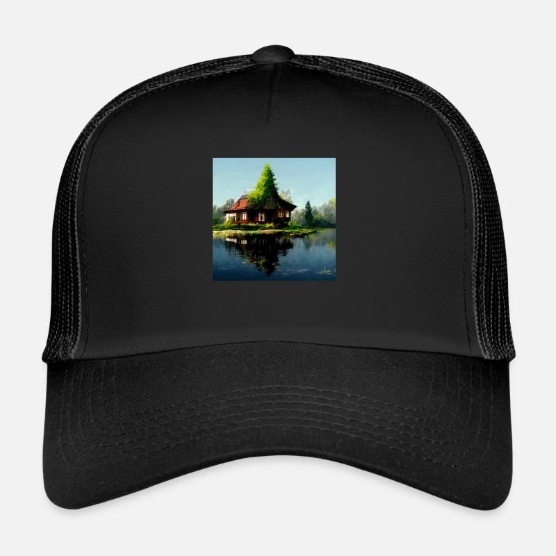 Haus am See 2 - Trucker Cap - Schwarz/Schwarz
