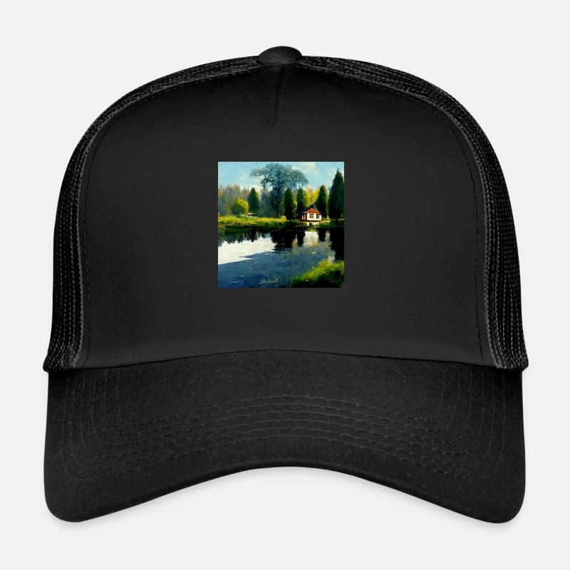 Haus am See 1 - Trucker Cap - Schwarz/Schwarz