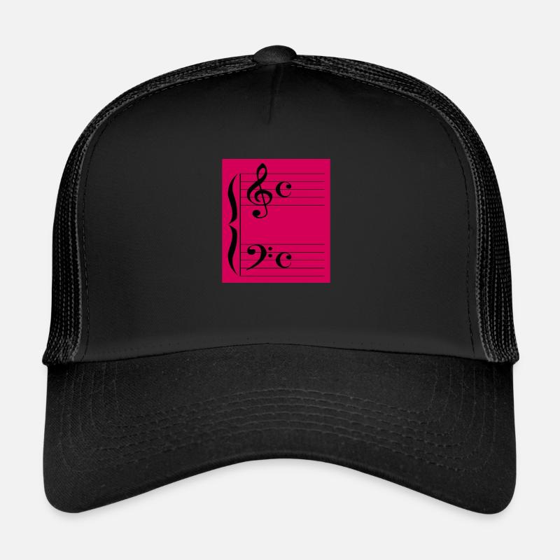 Musikalische Clefs Trucker Cap