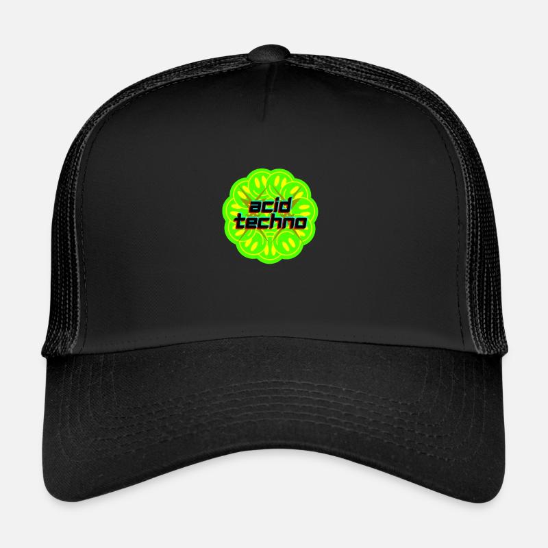 Acid Techno - Trucker Cap - black/black