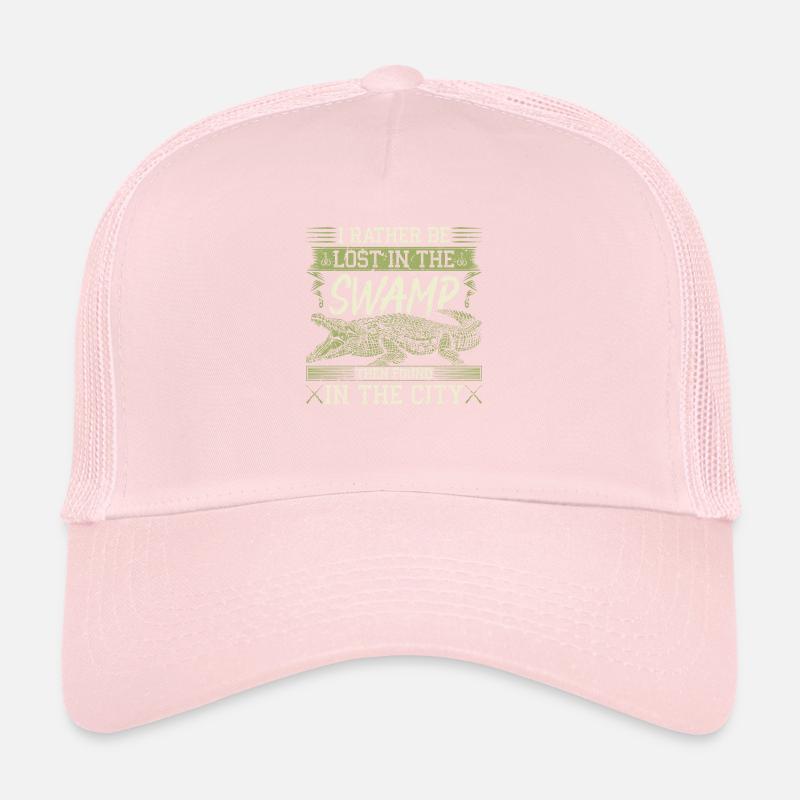 Chasseur d’alligators, plutôt être perdu dans les marais, Gator Casquette trucker 