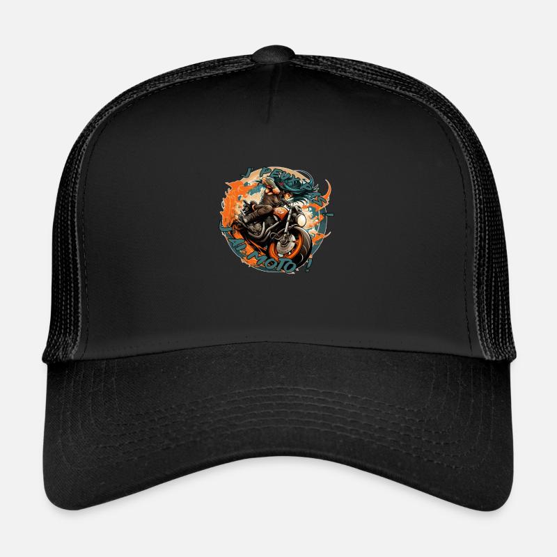 I can't, I have a motorcycle! - Trucker Cap - black/black