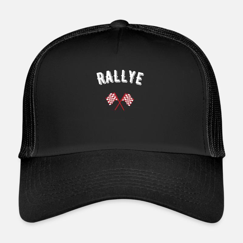 rallye - Casquette trucker  - noir/noir