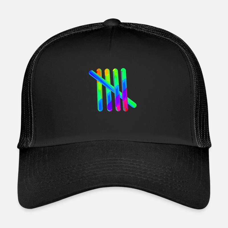 5 | Five strokes | Count | Symbol | Stripe Trucker Cap