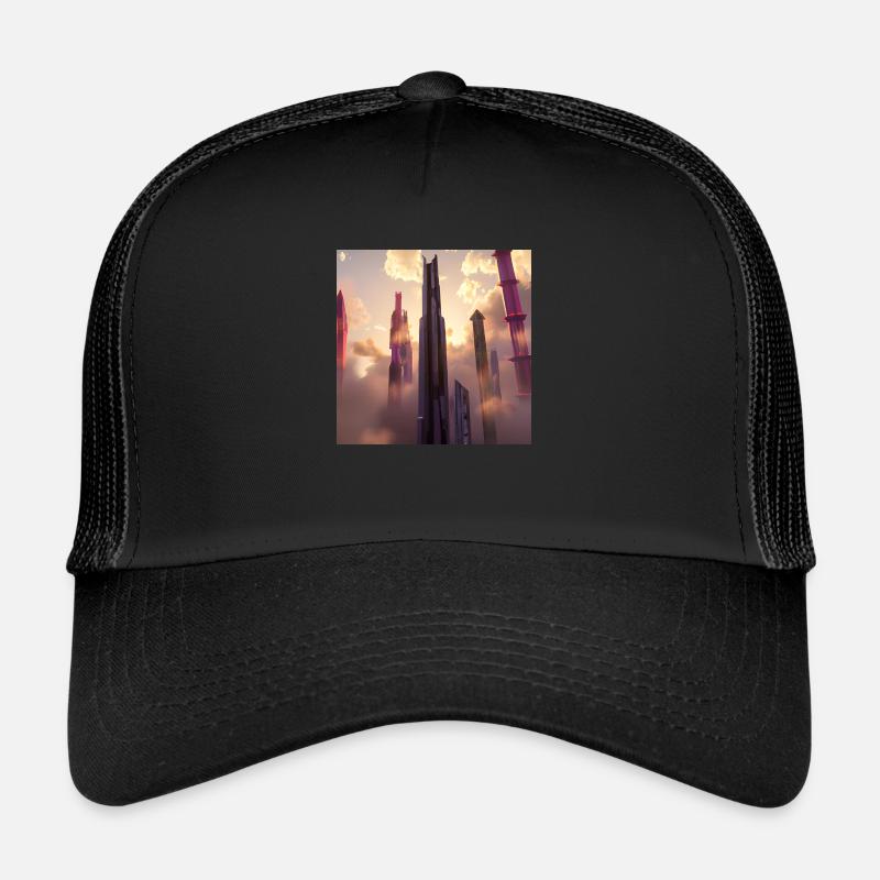 Skyscraper - Trucker Cap - black/black