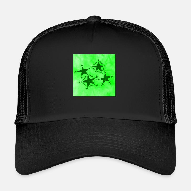 4 ÉTOILES VERT SOURIANT Casquette trucker 