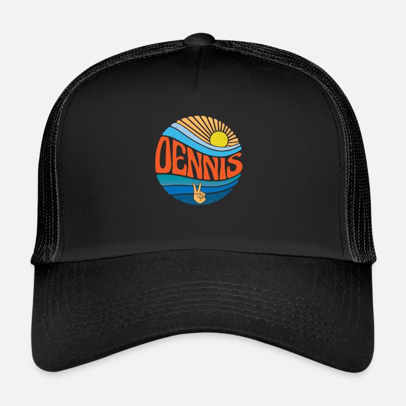 Dennis Chemise Vintage Coucher de soleil Dennis Groovy Tie Dye Casquette trucker 