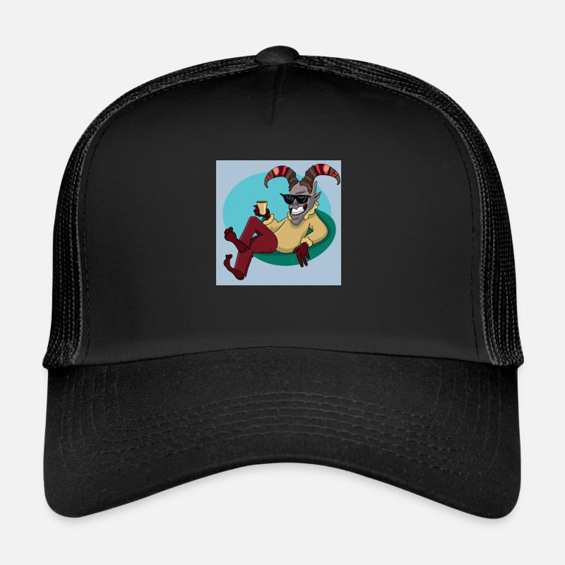 Krampus Percht Devil 2309 Casquette trucker 